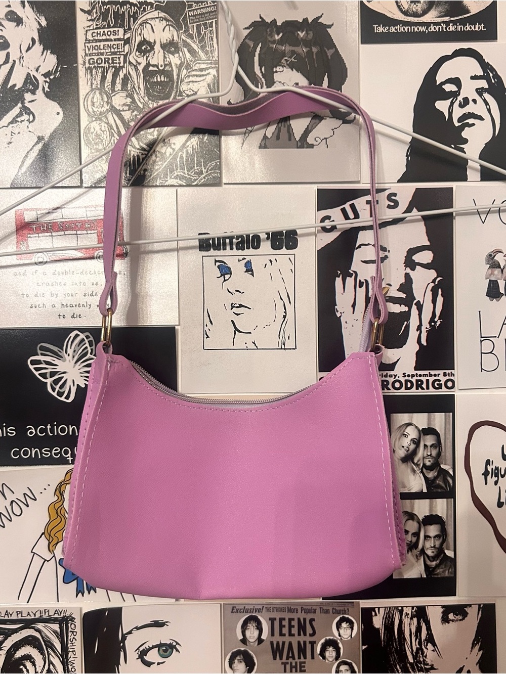 Bright Lilac Purple Shoulder Bag